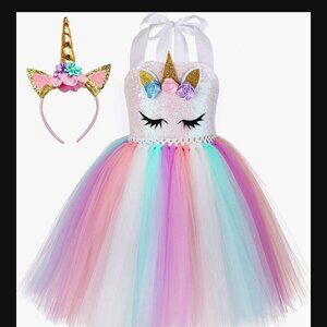 Tutu Dreams Unicorn Costume girls size 5-6